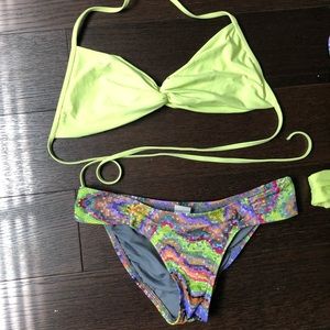 L space bikini top and bottom swimsuit